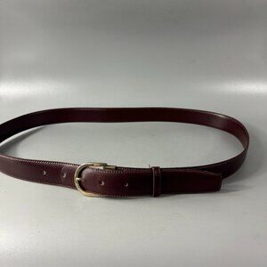 Enrico Made in Spain Burgundy Soft Leather Belt, Size 40/100